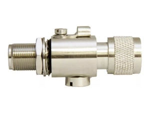 AccelTex Solutions - Lightning arrester - bulkhead, jack to plug, n-style - indoor, outdoor - 4.5 in ATS-00950