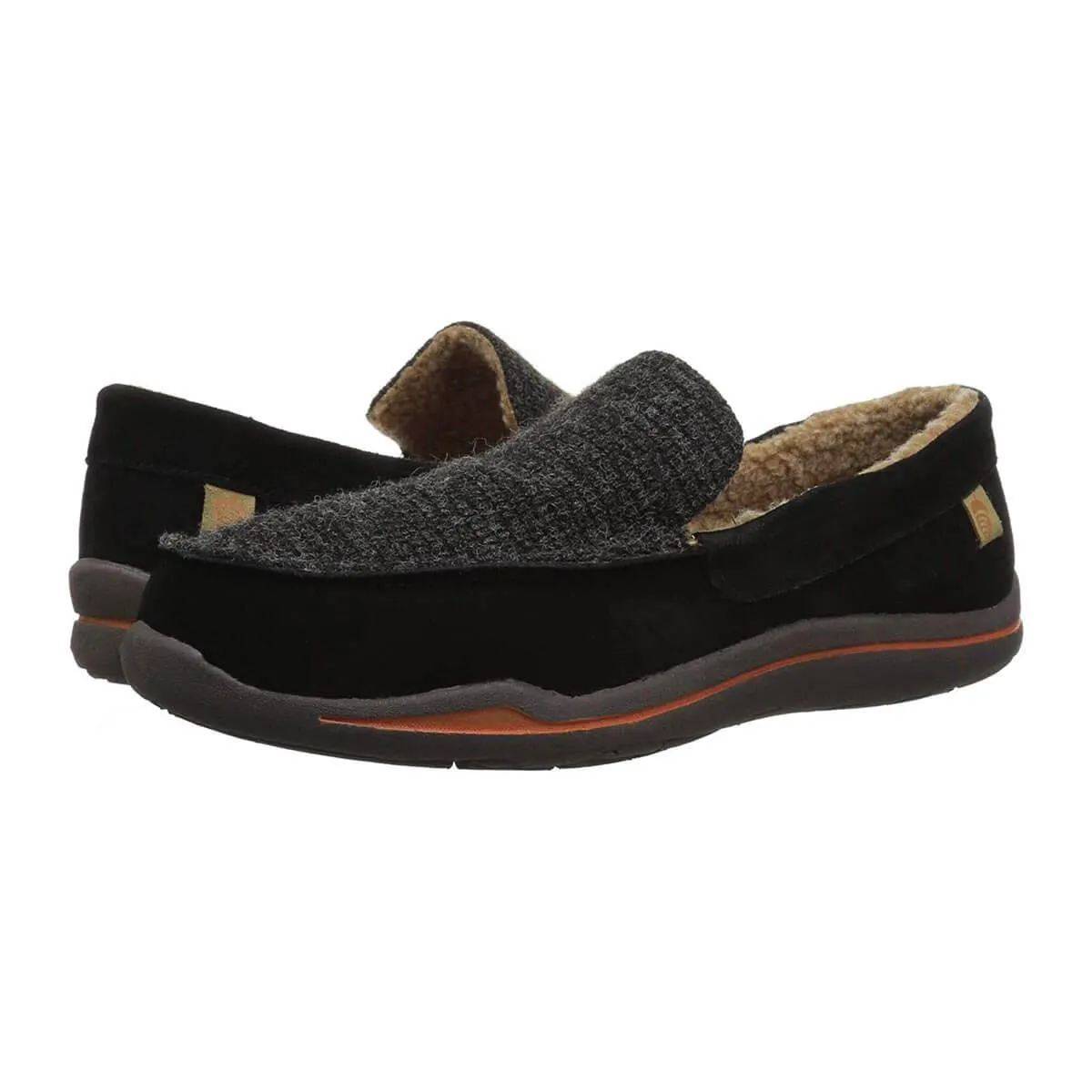 Acorn Men's Slipper - Ellsworth Suede Moc Black | A18801