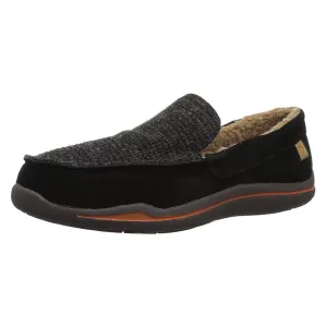 Acorn Men's Slipper - Ellsworth Suede Moc Black | A18801