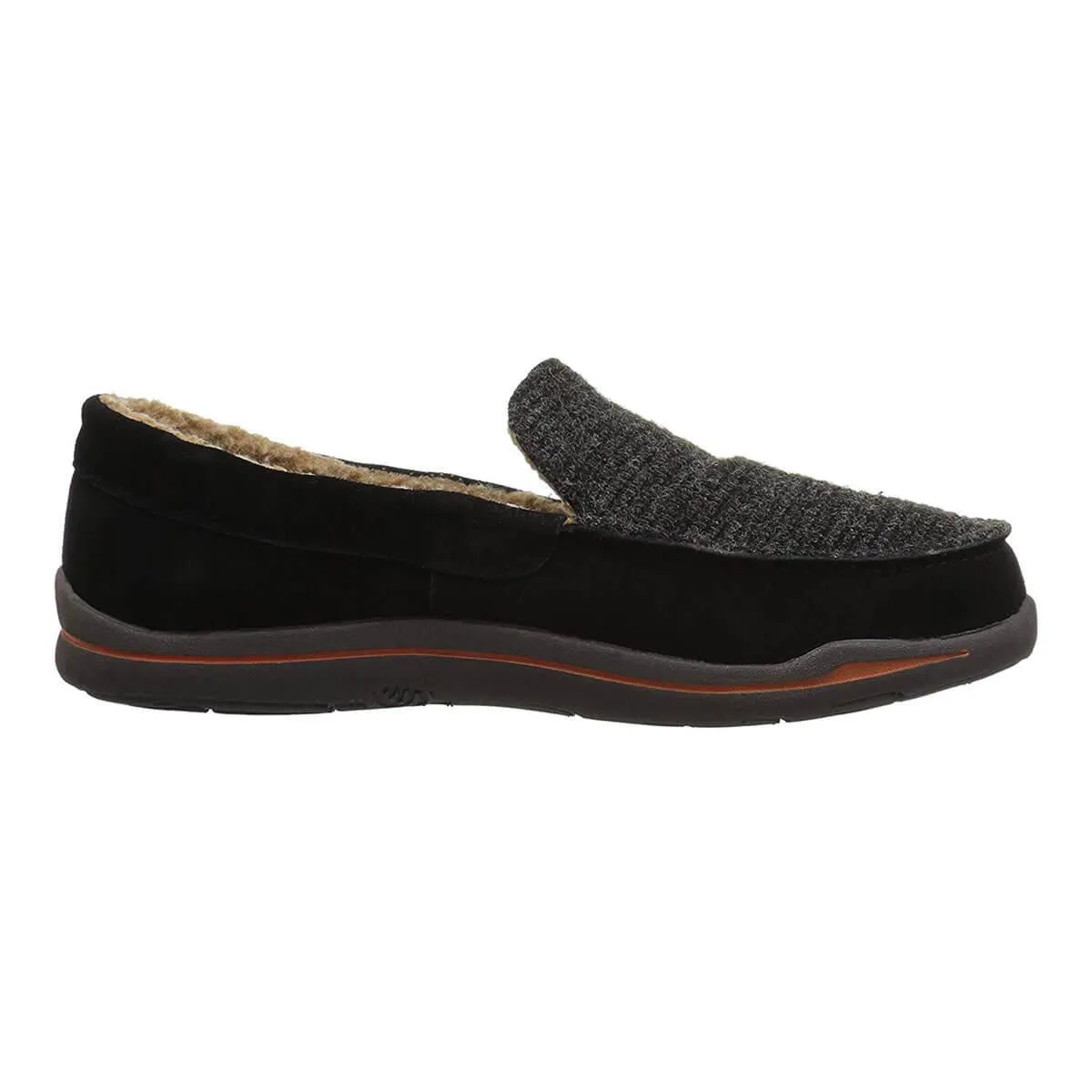 Acorn Men's Slipper - Ellsworth Suede Moc Black | A18801