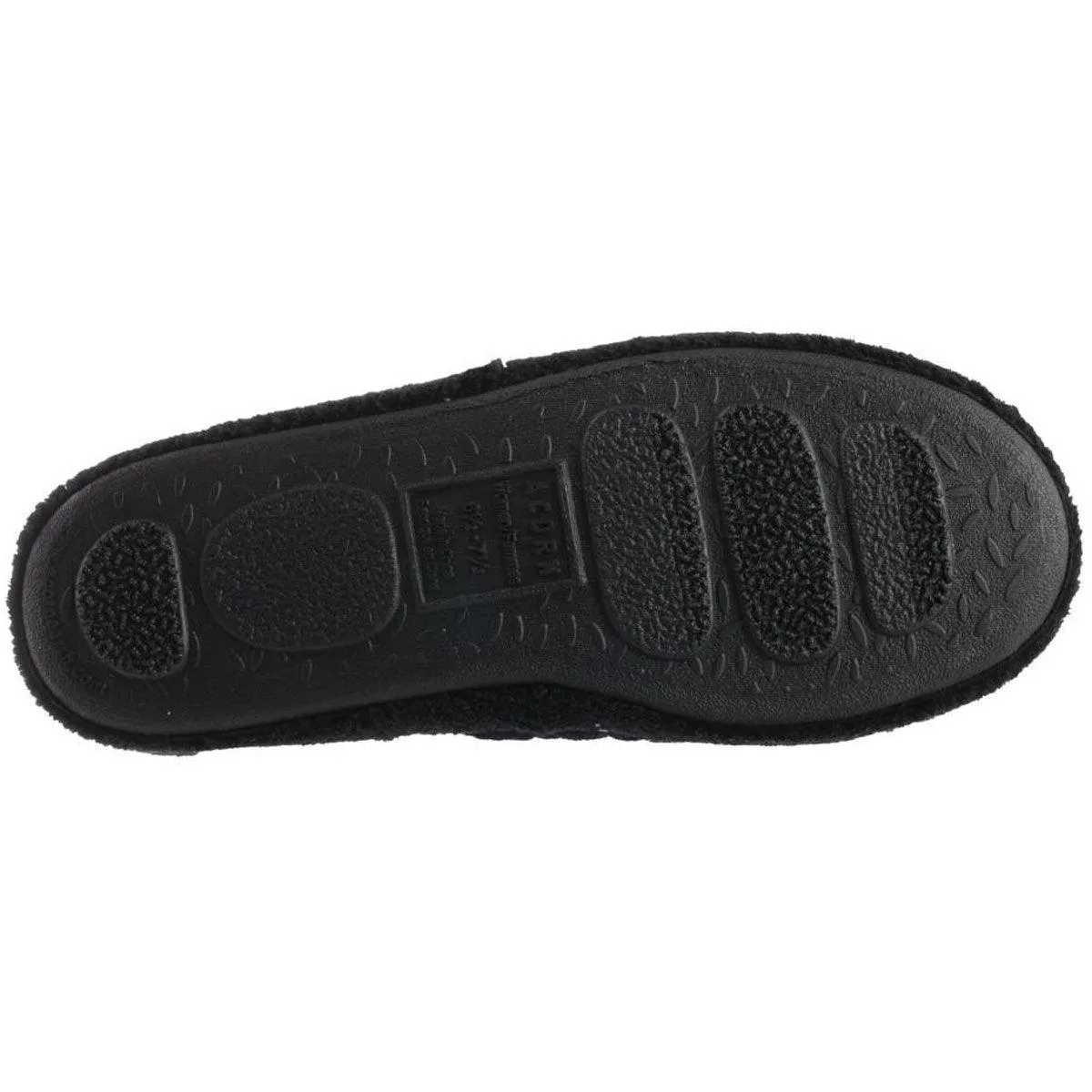 Acorn Women's Clog - Contoured Footbed Spa Quilted, Black, Small | A20123BLKWS