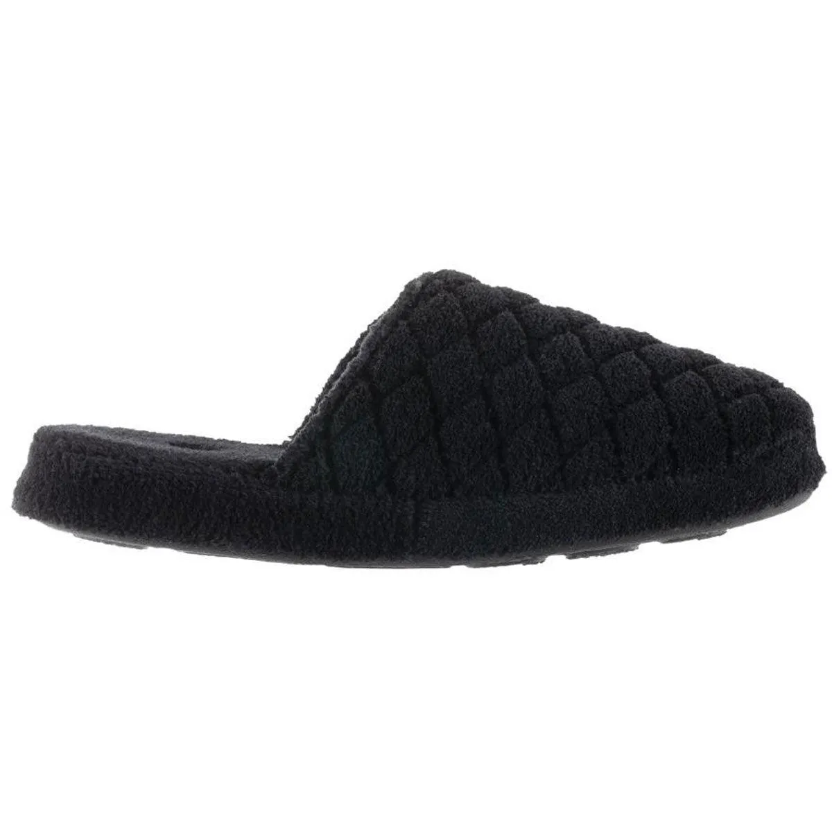 Acorn Women's Clog - Contoured Footbed Spa Quilted, Black, Small | A20123BLKWS
