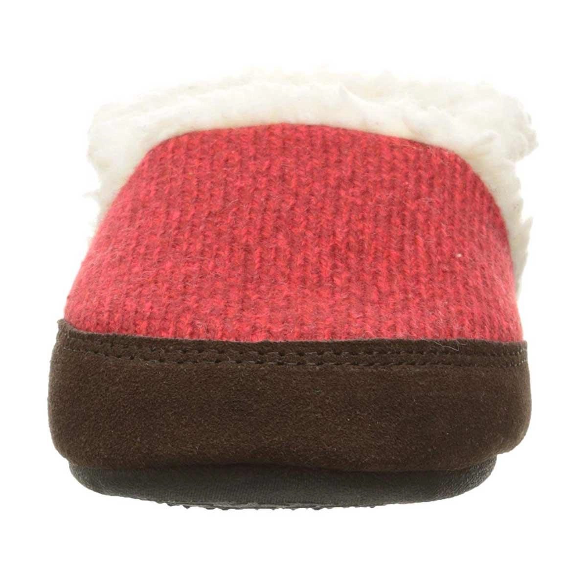 Acorn Women's Slipper - Moc Ragg Wool Red | A10153