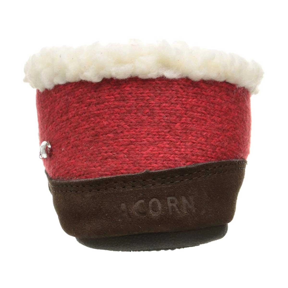 Acorn Women's Slipper - Moc Ragg Wool Red | A10153