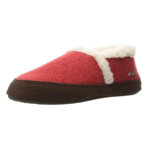 Acorn Women's Slipper - Moc Ragg Wool Red | A10153