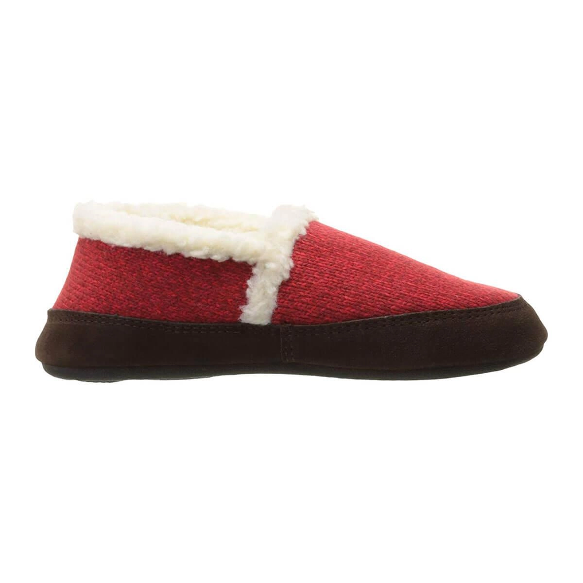 Acorn Women's Slipper - Moc Ragg Wool Red | A10153