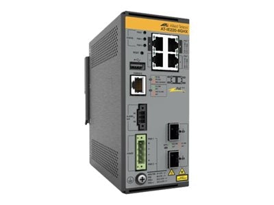 Allied Telesis AT IE220-6GHX - Switch - L2  - managed - 4 x 10/100/1000Base-T   2 x 1 Gigabit / 10 Gigabit SFP  (uplink) - DIN AT-IE220-6GHX-980