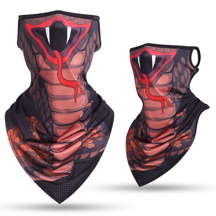 Animal print outdoor riding collar windproof and sunscreen Neck Gaiter