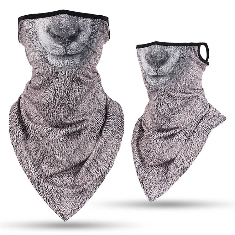 Animal print outdoor riding collar windproof and sunscreen Neck Gaiter