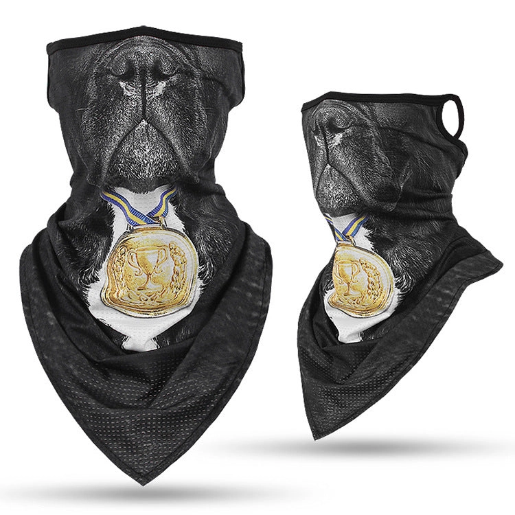 Animal print outdoor riding collar windproof and sunscreen Neck Gaiter