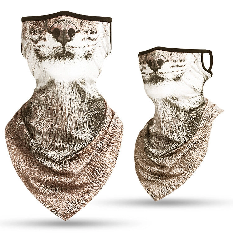 Animal print outdoor riding collar windproof and sunscreen Neck Gaiter
