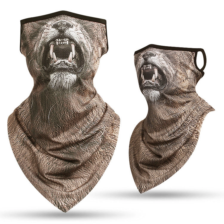 Animal print outdoor riding collar windproof and sunscreen Neck Gaiter