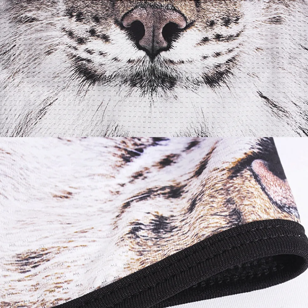 Animal print outdoor riding collar windproof and sunscreen Neck Gaiter