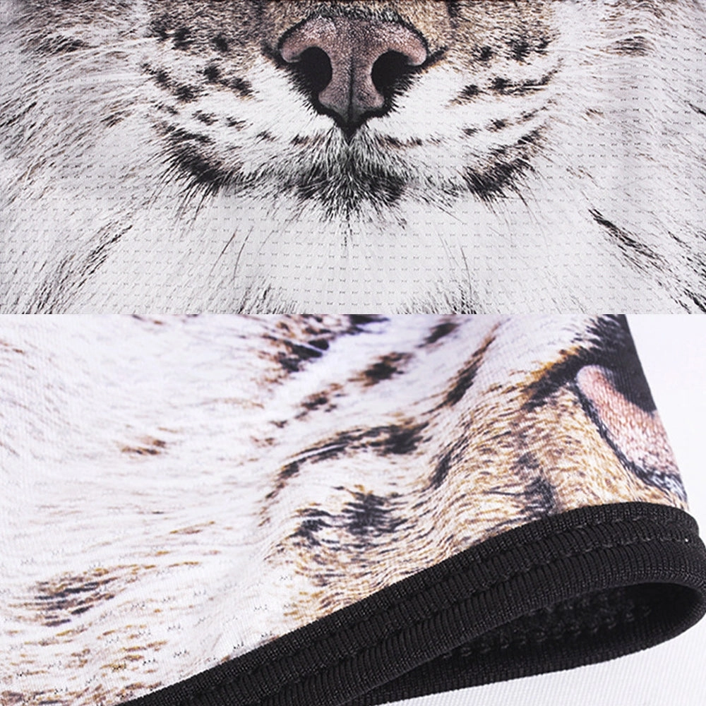 Animal print outdoor riding collar windproof and sunscreen Neck Gaiter