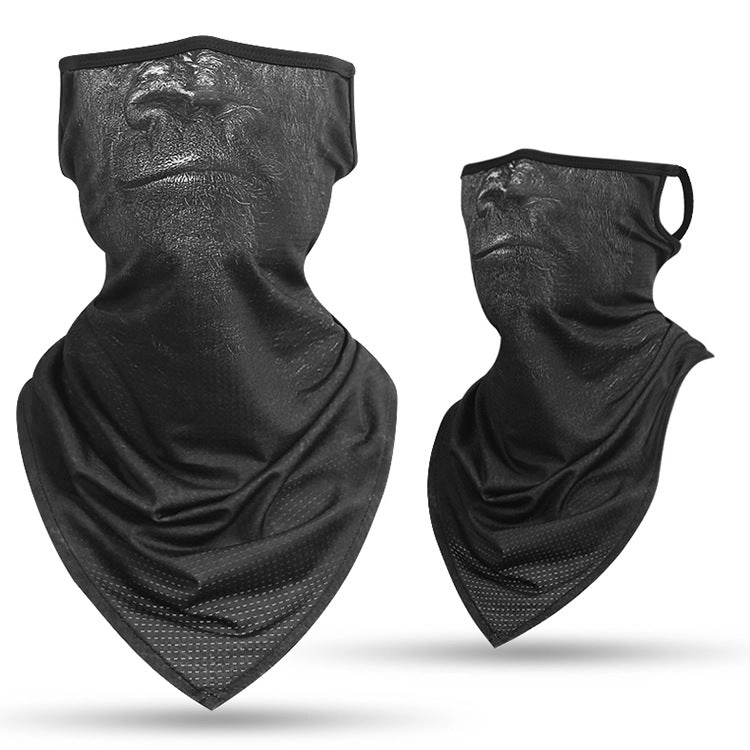 Animal print outdoor riding collar windproof and sunscreen Neck Gaiter