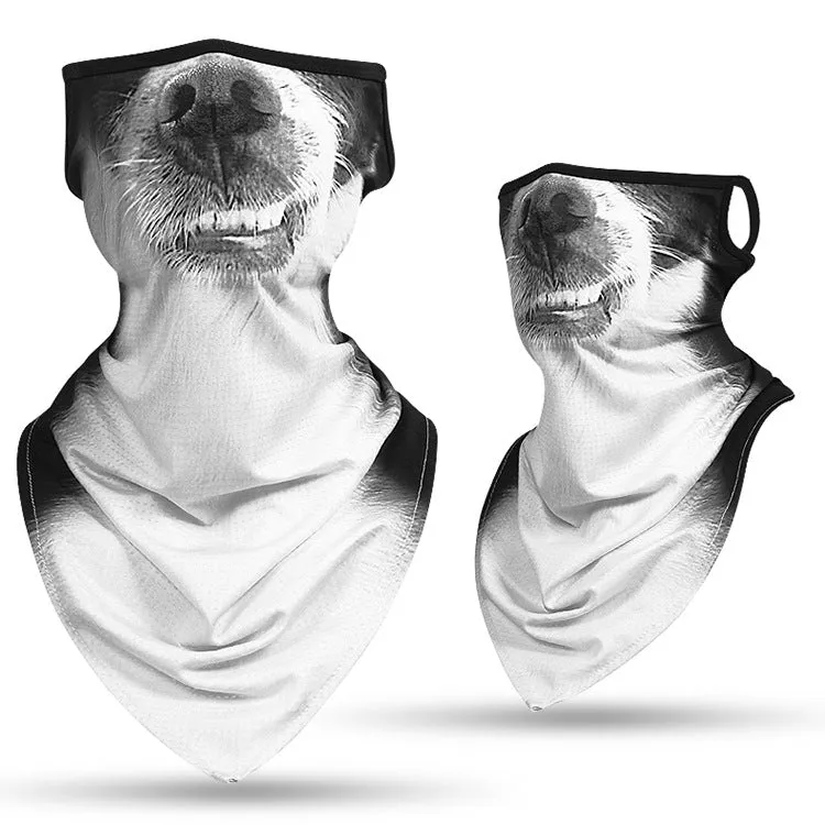 Animal print outdoor riding collar windproof and sunscreen Neck Gaiter