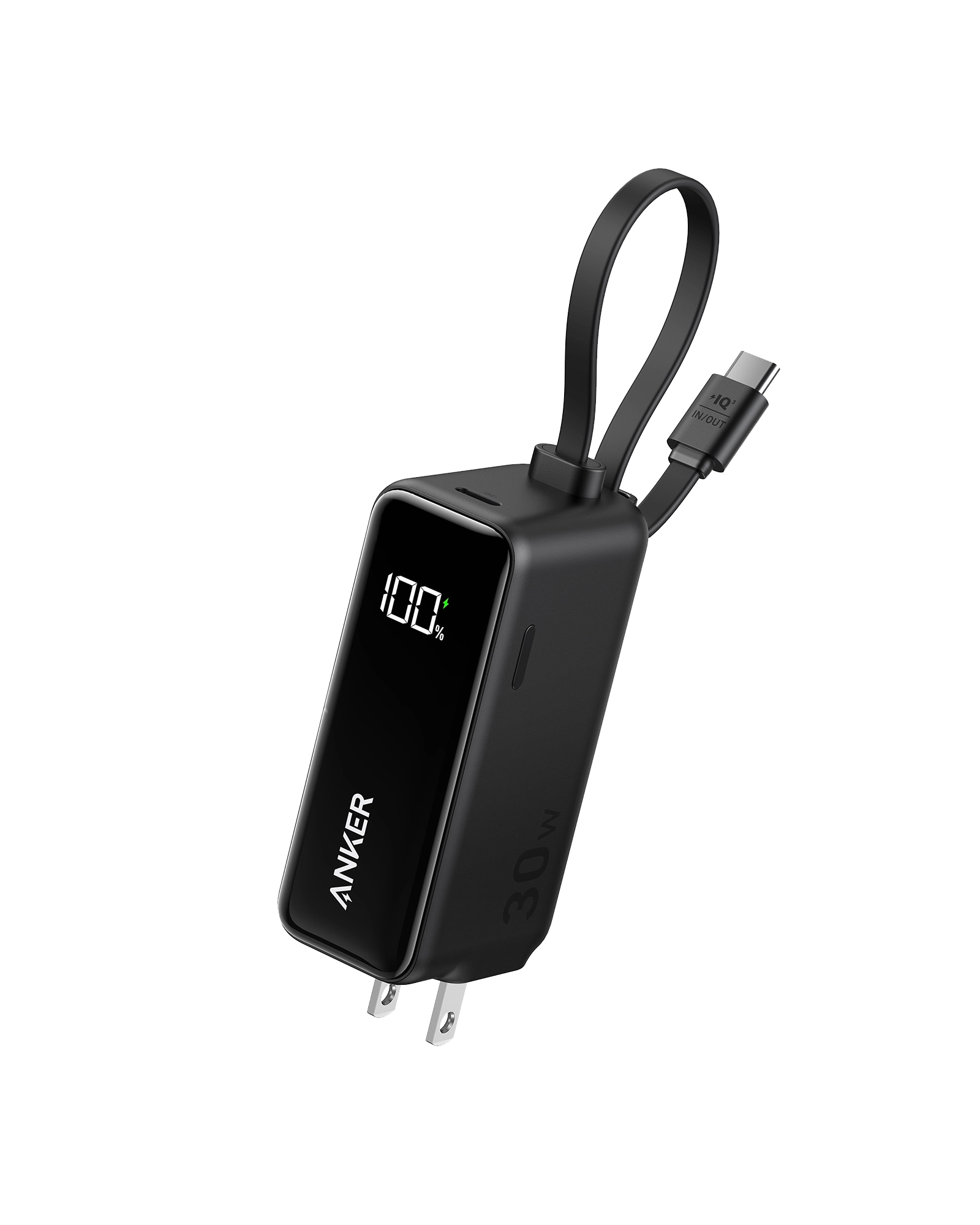 Anker Power Bank (30W, Fusion, Built-In USB-C Cable) | Customizable
