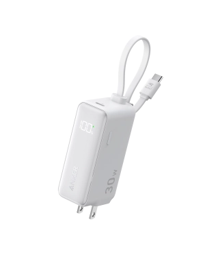 Anker Power Bank (30W, Fusion, Built-In USB-C Cable) | Customizable