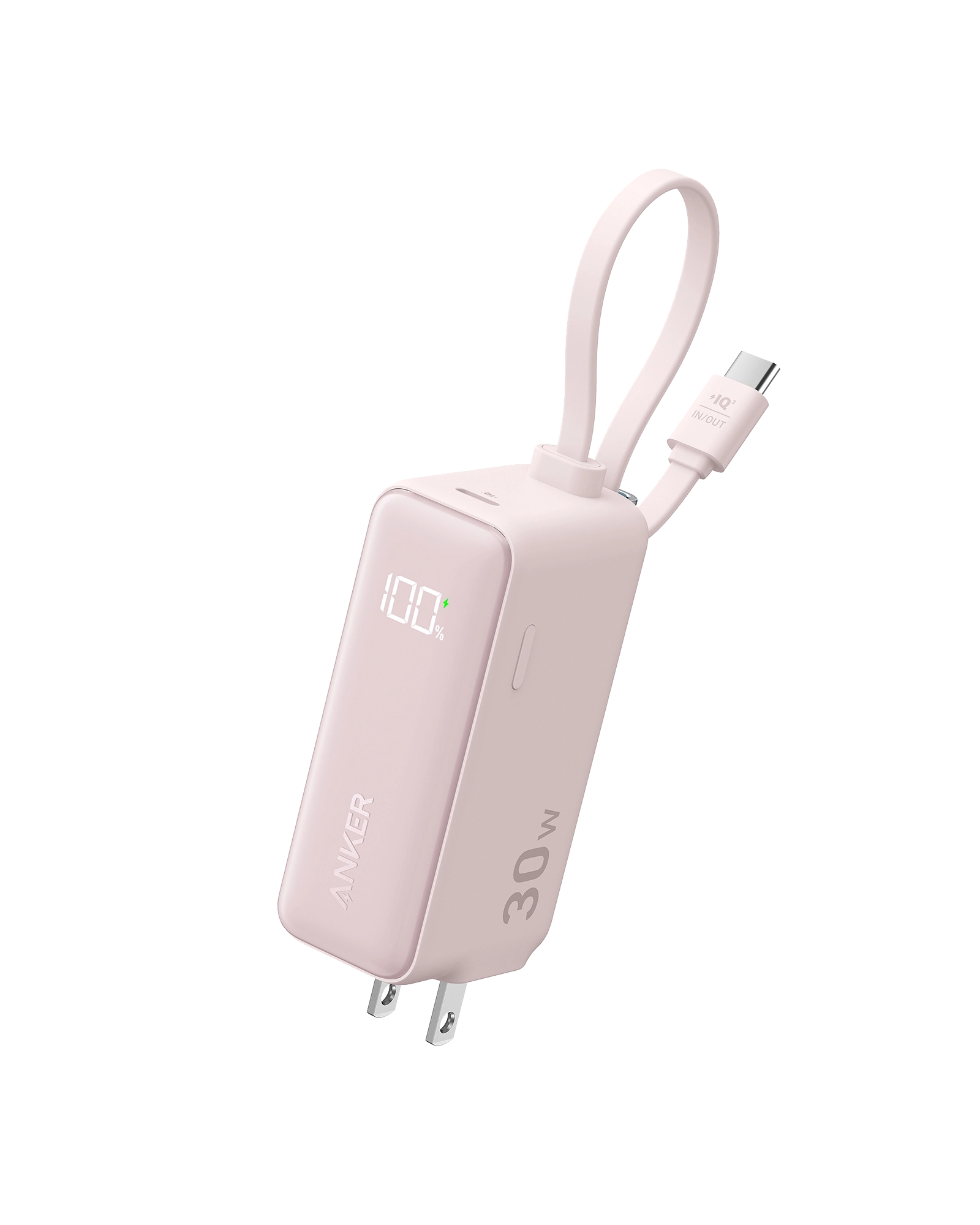 Anker Power Bank (30W, Fusion, Built-In USB-C Cable) | Customizable