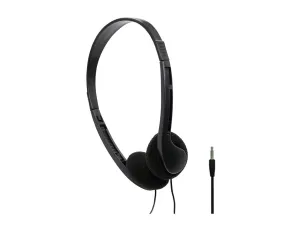 Avid AE-08 - Education - headphones - on-ear - wired - 3.5 mm jack - black (pack of 10) 2AE0-8STERE-O32-10PK