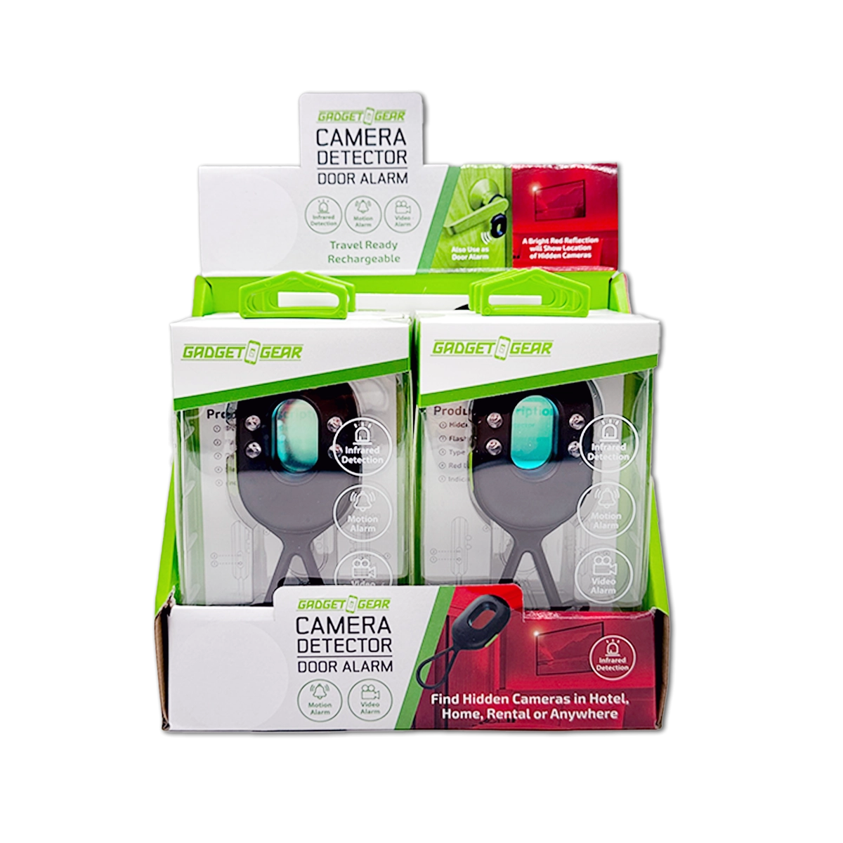 Camera Detector Door Alarm - 6 Pieces Per Retail Ready Display 25753