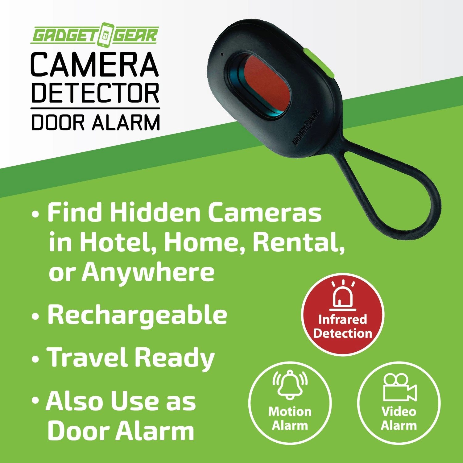 Camera Detector Door Alarm - 6 Pieces Per Retail Ready Display 25753