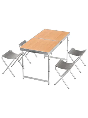 Camping Table & Stool Set