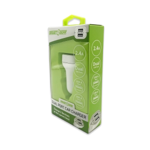 Car Charger with Dual USB Ports 2.4 Amp - 3 Pieces Per Pack 24632