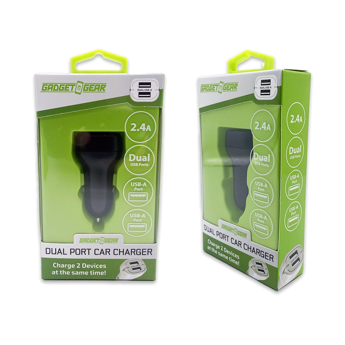 Car Charger with Dual USB Ports 2.4 Amp - 3 Pieces Per Pack 24632