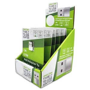 Charging Adapter USB-C to USB Converter - 6 Pieces Per Retail Ready Display 24836