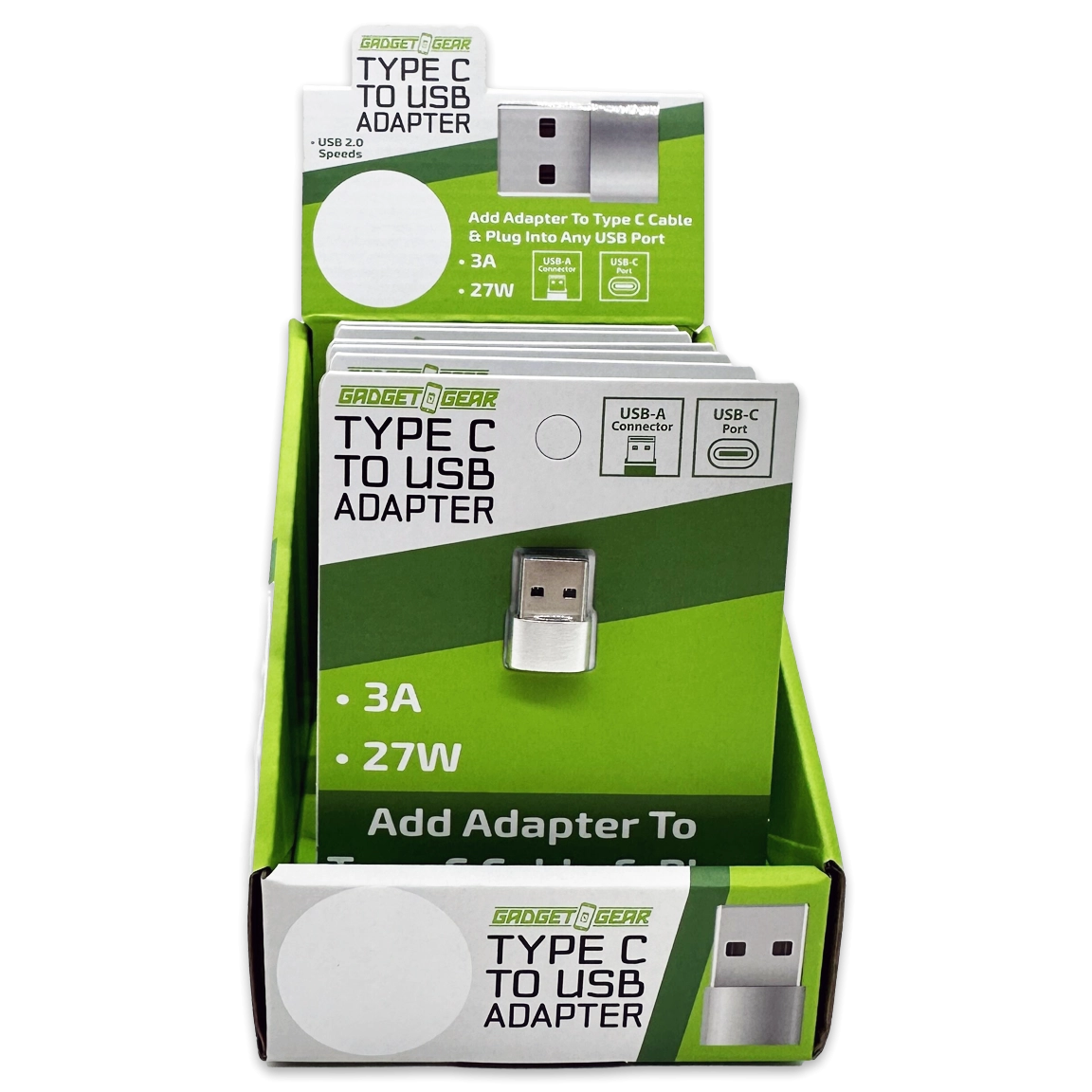 Charging Adapter USB-C to USB Converter - 6 Pieces Per Retail Ready Display 24836