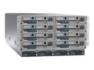 Cisco UCS 5108 Blade Server Chassis - Rack-mountable - 6U - up to 8 blades - no power supply - remanufactured N20-C6508-CH2-RF