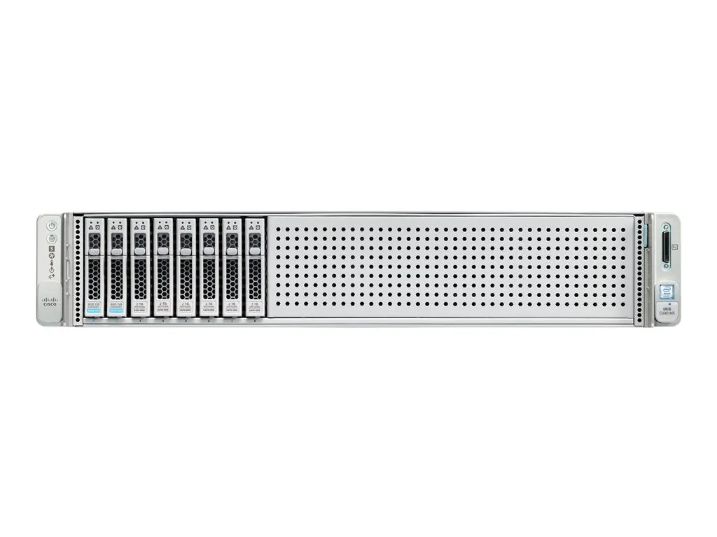 Cisco UCS C240 M5 SFF Rack Server - Server - rack-mountable - 2U - 2-way - no CPU up to - RAM 0 GB - SATA/SAS/PCI Express - hot-swap UCSC-C240-M5SX-RF