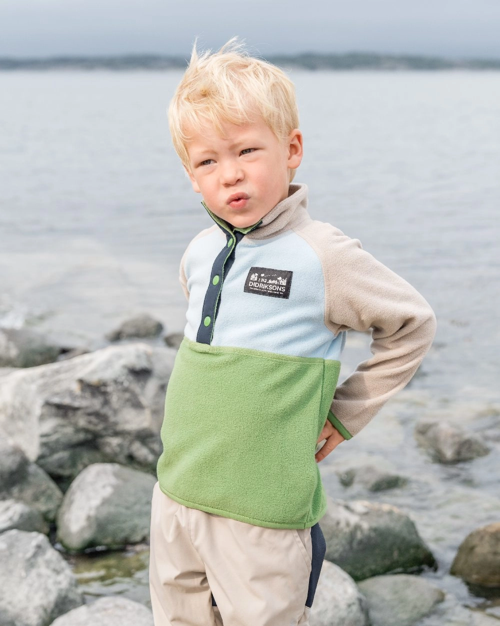 Didriksons Childrens Monte Half Button Fleece 4