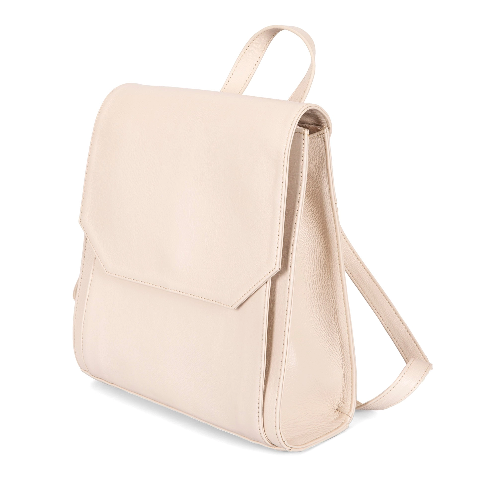 FINAL SALE Leather RFID Flapover Fashion Backpack
