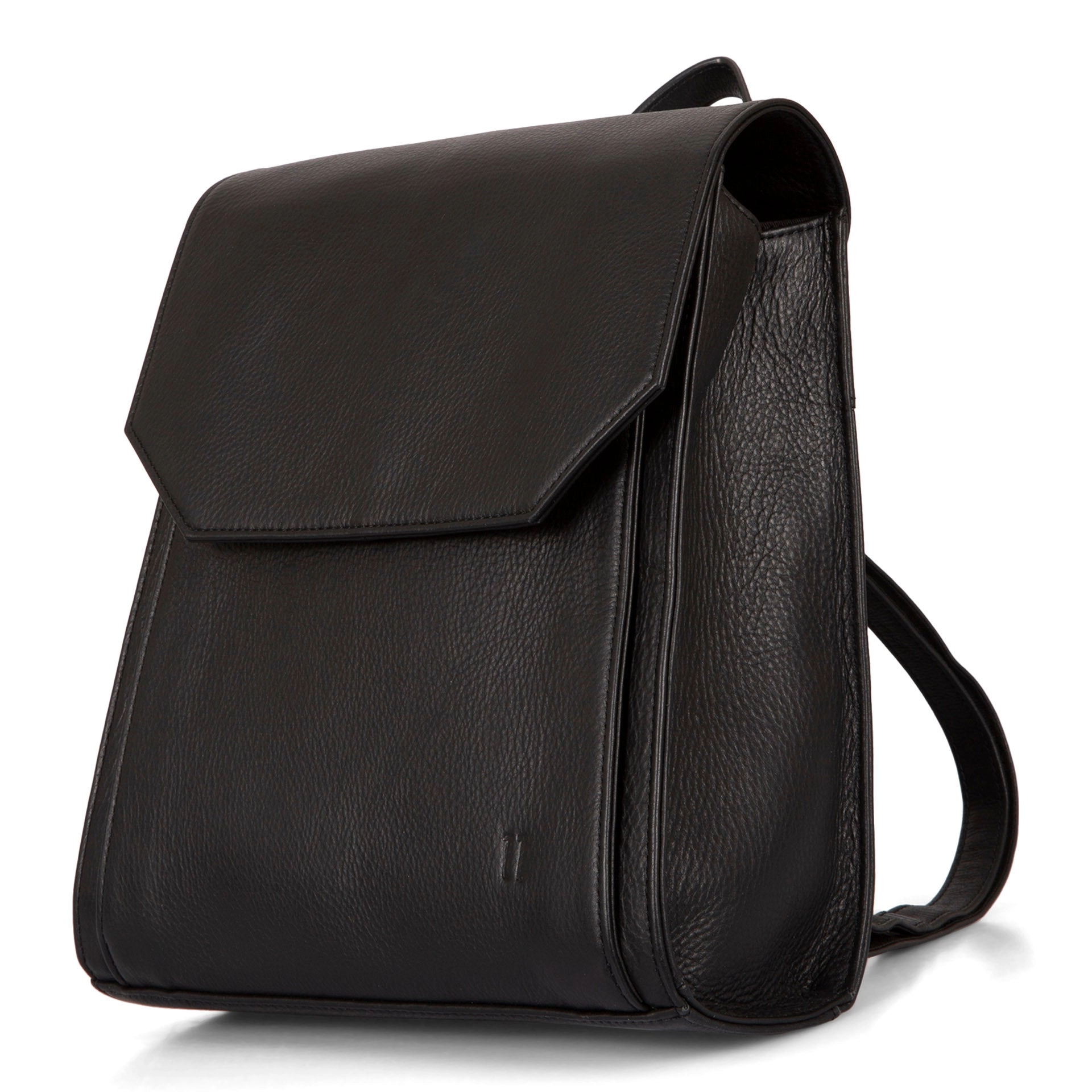 FINAL SALE Leather RFID Flapover Fashion Backpack