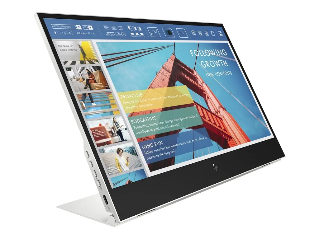 HP E14 G4 Portable - LED monitor - 14 - portable - 1920 x 1080 Full HD (1080p) @ 60 Hz - IPS - 400 cd/mï¿½ - 800:1 - 5 ms - 2xUSB-C 1B065AA#AC3
