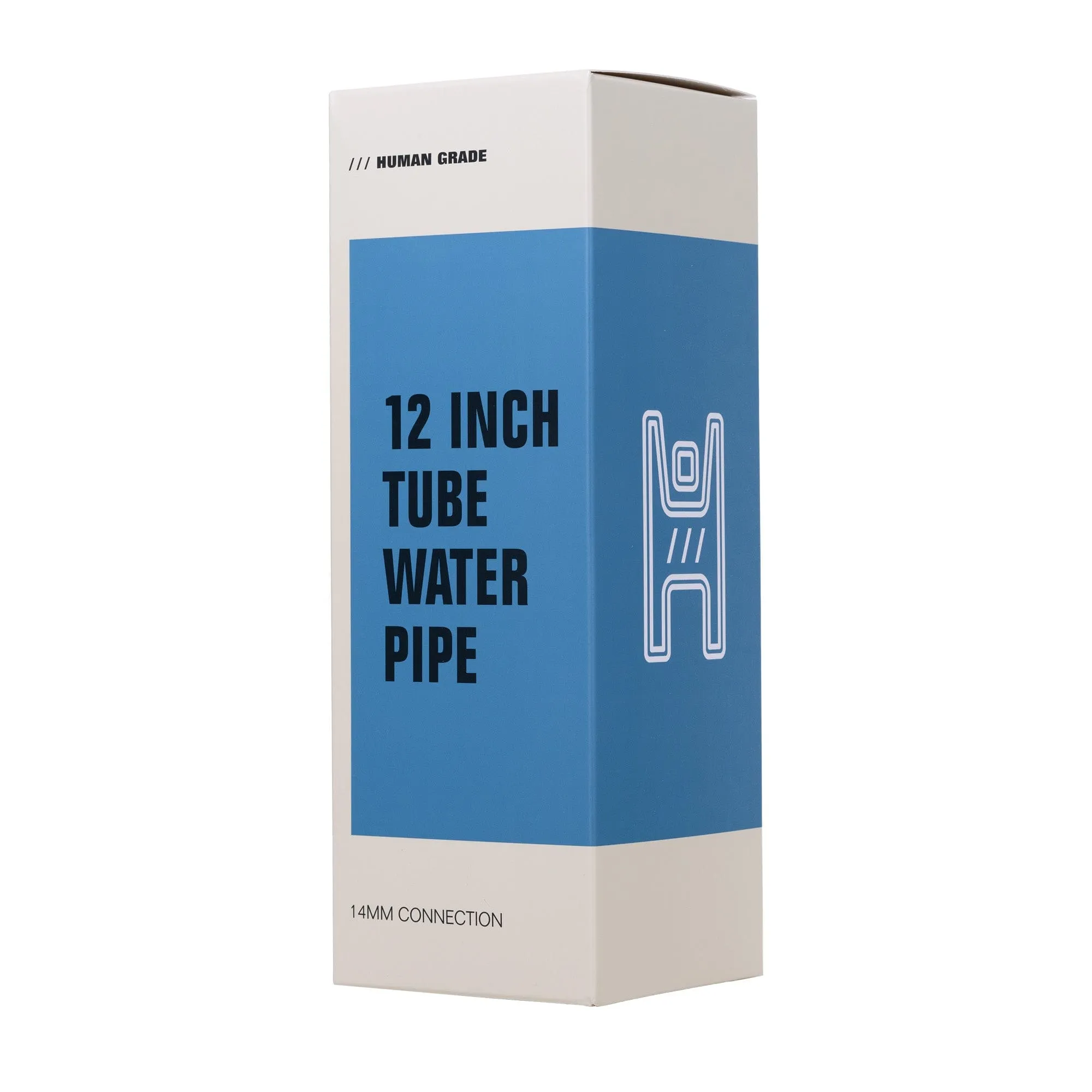 Human Grade 12" Straight Tube Bong