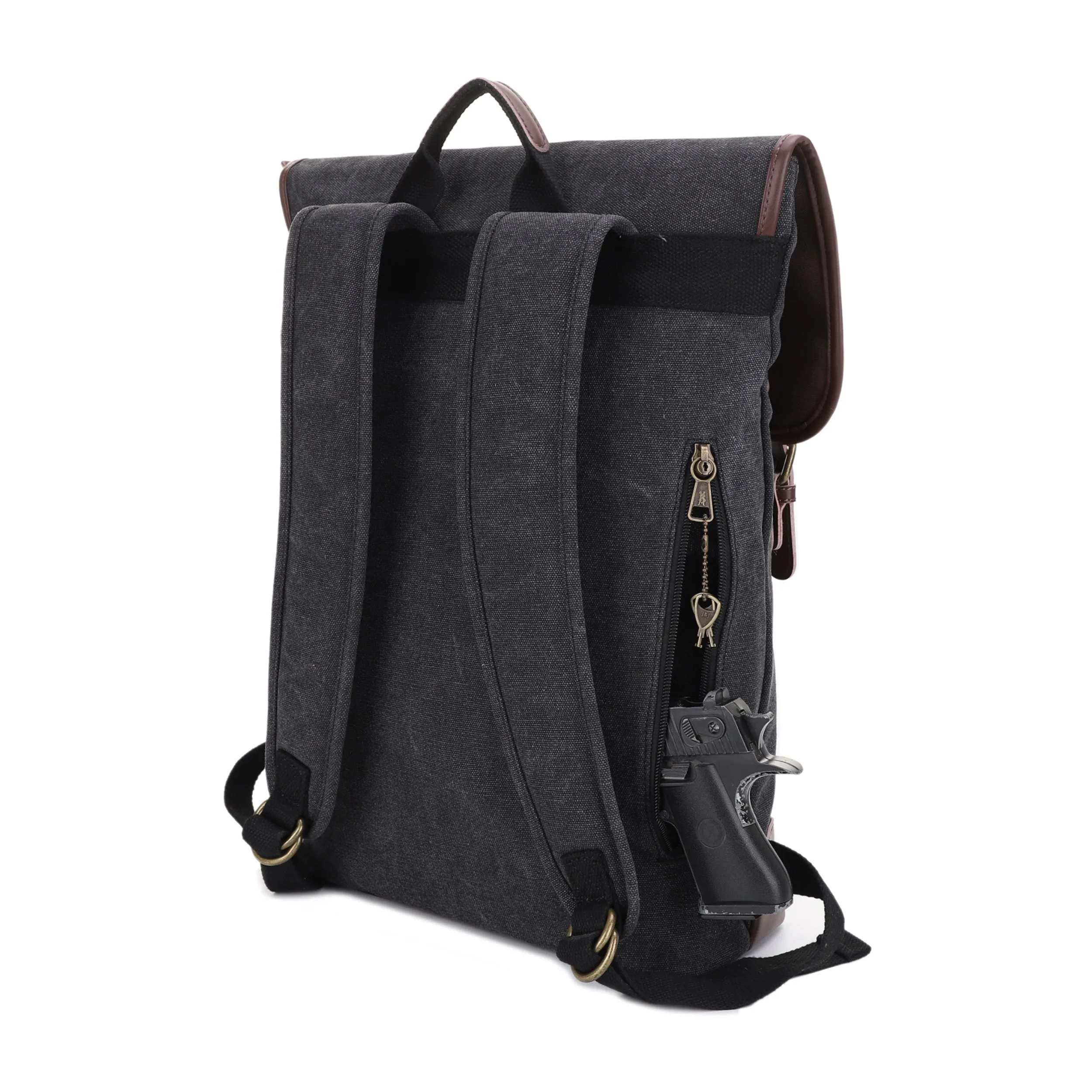 Lassen Unisex Concealed Carry Vintage Backpack