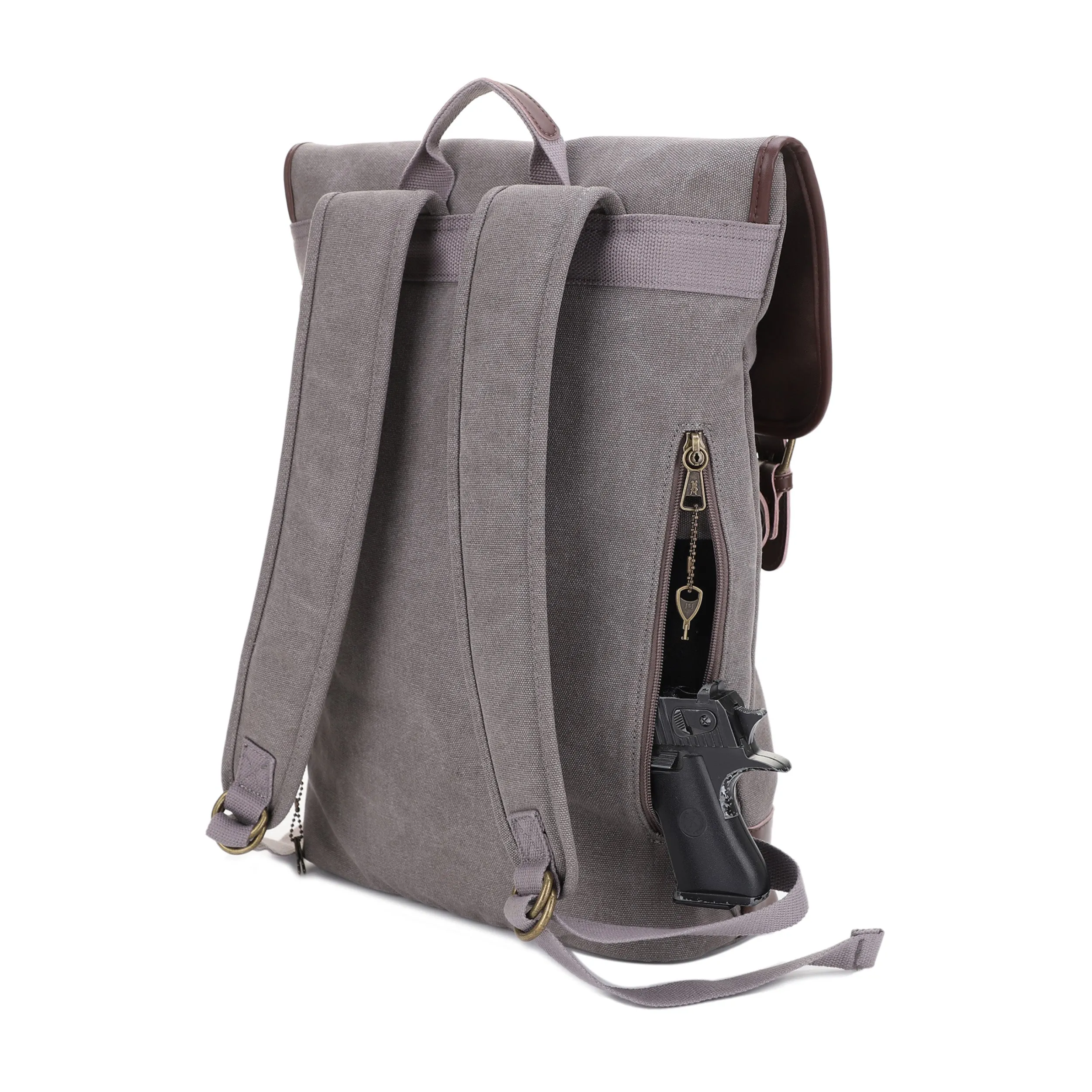 Lassen Unisex Concealed Carry Vintage Backpack