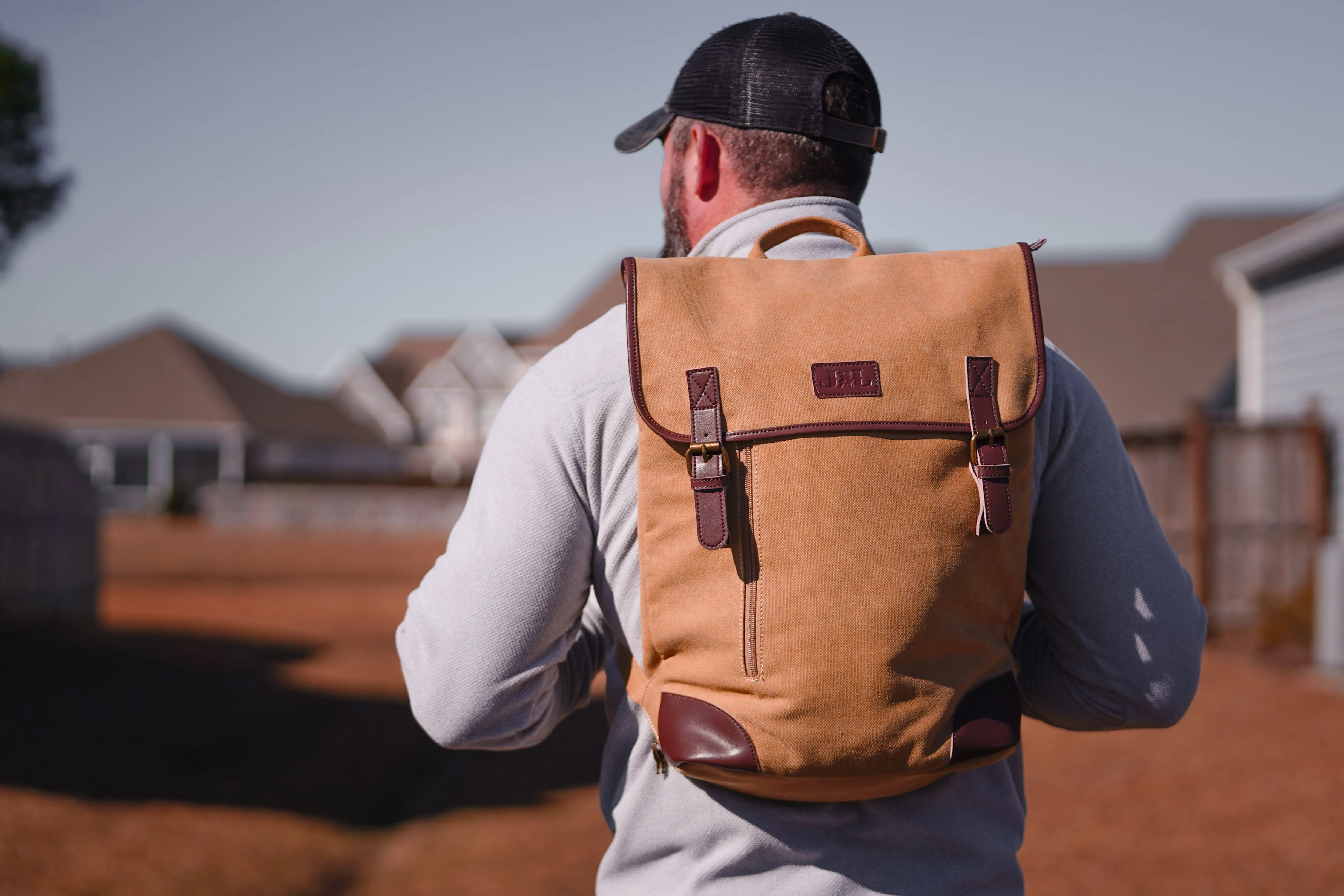 Lassen Unisex Concealed Carry Vintage Backpack