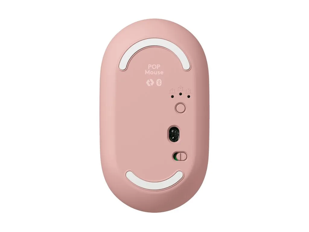 Logitech POP Icon Combo - Keyboard and mouse set - wireless - Bluetooth LE - QWERTY - English - rose, off-white 920-013105