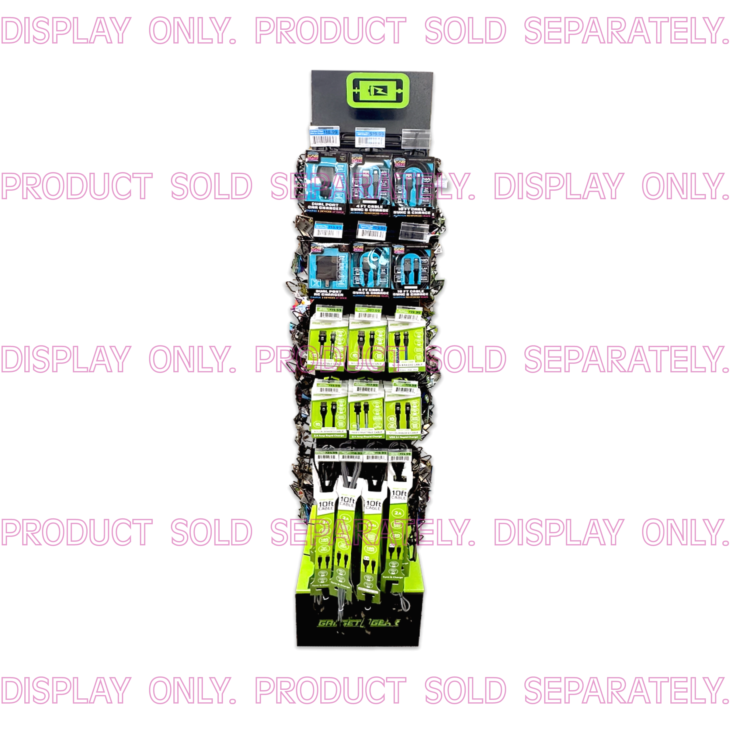 Merchandising Fixture - Next Gen Gadget Gear 60" Spinner Shelf/Grid Kit ONLY 88541
