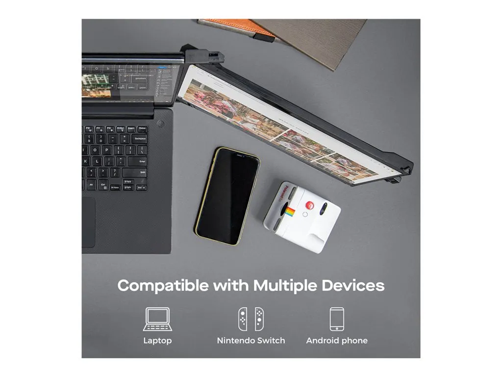 Mobile Pixels DUEX Max DS - LCD monitor - 14.1 - portable - 1920 x 1080 Full HD (1080p) @ 60 Hz - IPS - 300 cd/mï¿½ - 700:1 - 101-1007P06