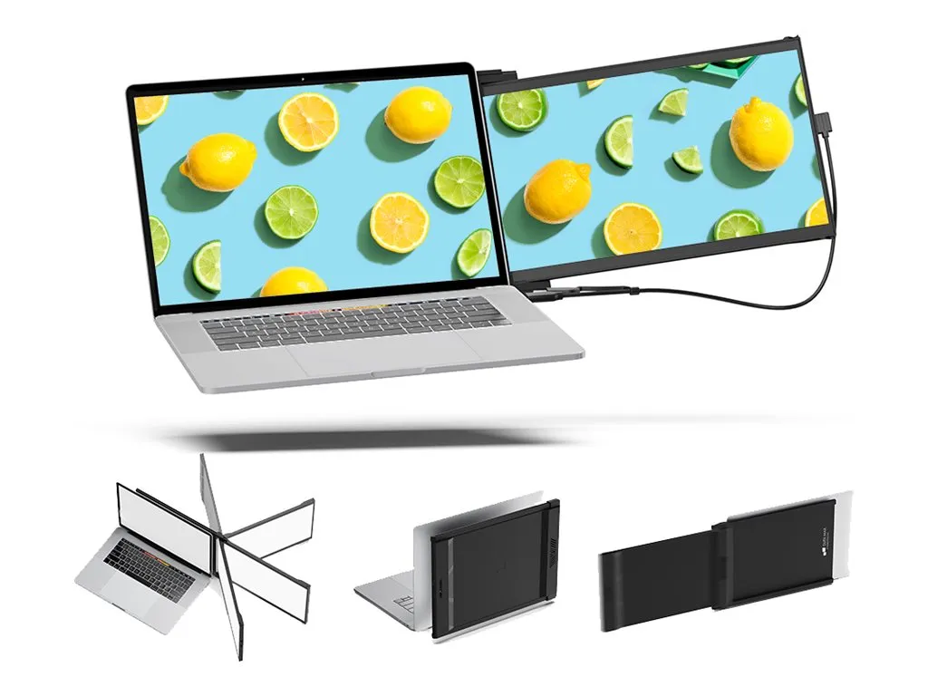 Mobile Pixels DUEX Max DS - LCD monitor - 14.1 - portable - 1920 x 1080 Full HD (1080p) @ 60 Hz - IPS - 300 cd/mï¿½ - 700:1 - 101-1007P06