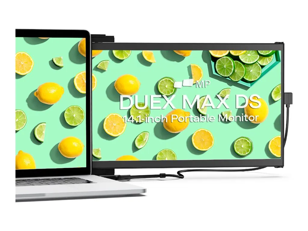 Mobile Pixels DUEX Max DS - LCD monitor - 14.1 - portable - 1920 x 1080 Full HD (1080p) @ 60 Hz - IPS - 300 cd/mï¿½ - 700:1 - 101-1007P06