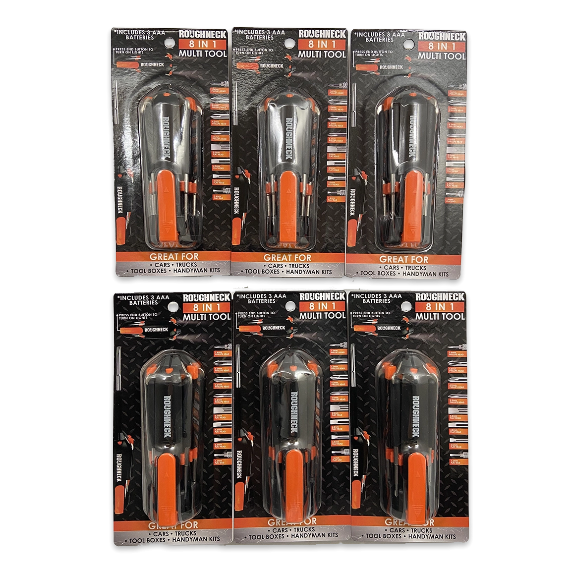 Multi-Tool 8-In-1 with Lights - 6 Pieces Per Retail Ready Display 25116