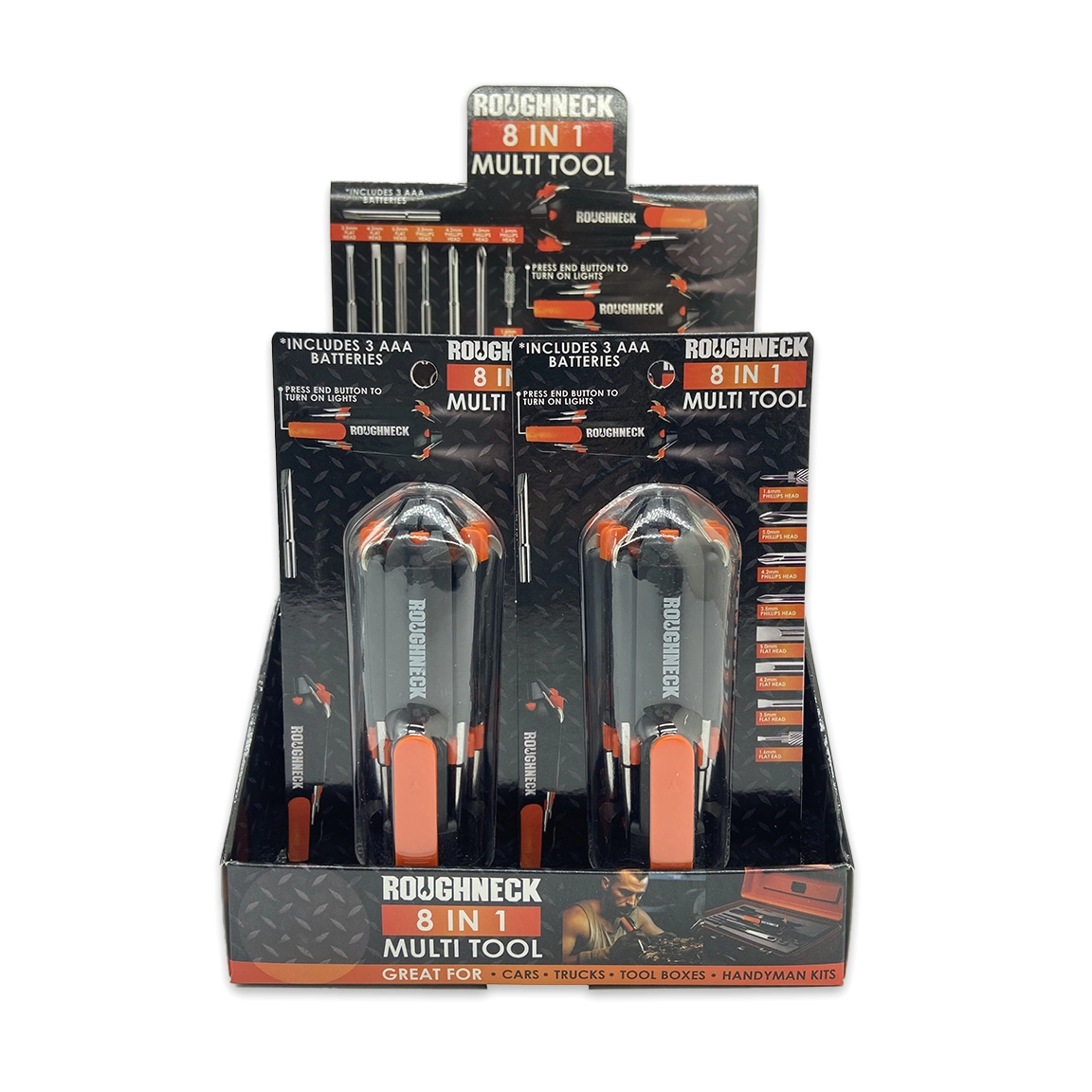 Multi-Tool 8-In-1 with Lights - 6 Pieces Per Retail Ready Display 25116