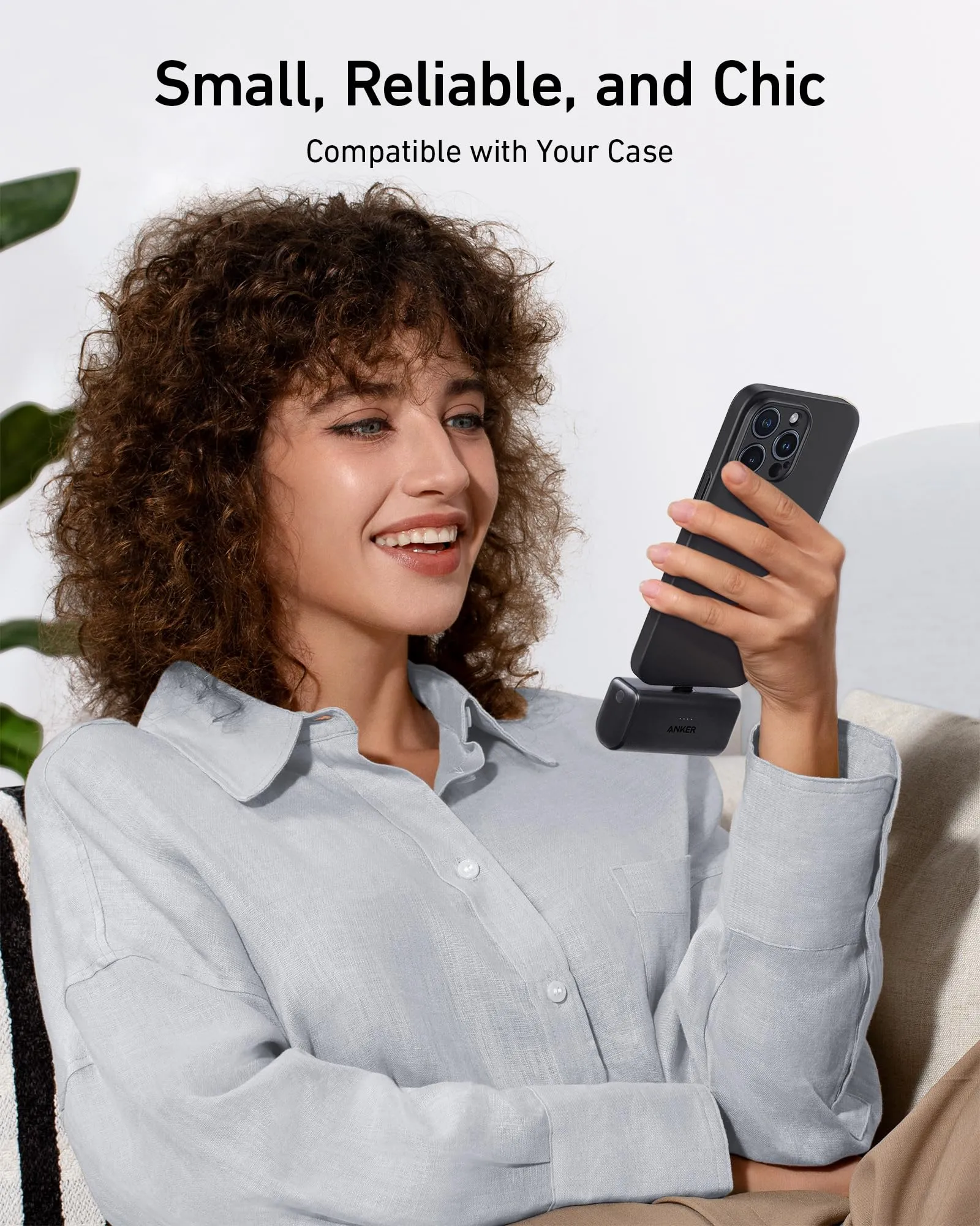 Nano Power Bank (22.5W. Built-In USB-C Connector)
