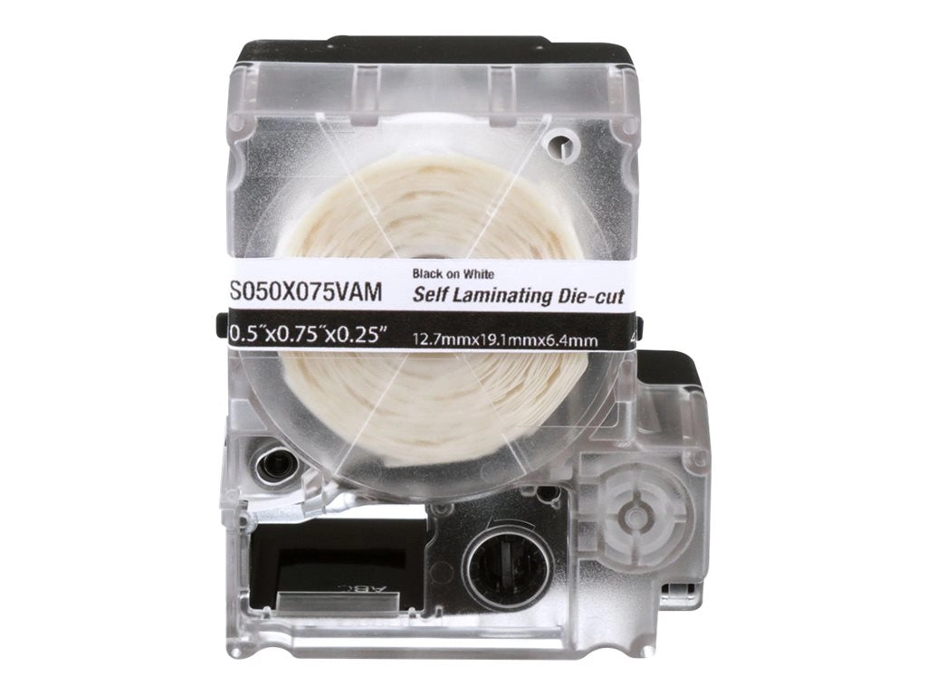 Panduit - Translucent vinyl - acrylic adhesive - 4.25 mil - clear, white - 0.5 in x 1.5 in 175 label(s) (1 roll(s) x 175) die S050X150VAM